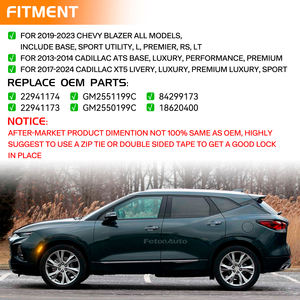 Nuove Luci Laterali Gialle per Chevrolet Chevy Blazer 19-23 Cadillac XT5, Lampade Laterali per Parafango Anteriore, Riflettori e Luci di Posizione - Product Image 5