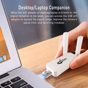 USB <span class=keywords><strong>Wi</strong></span> <span class=keywords><strong>Fi</strong></span> Ăng-ten Wifi USB dongle Dual Band mạng USB thu không dây 1800Mbps wifi6 Adapter cho <span class=keywords><strong>PC</strong></span> - Product Image 3