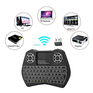 Mini Teclado Inalámbrico I9 con Retroiluminación de 7 Colores, 2.4ghz, Inglés/Ruso, Teclado I8 con Panel Táctil, <span class=keywords><strong>Control</strong></span> Remoto para <span class=keywords><strong>Android</strong></span> TV Box - Product Image 4