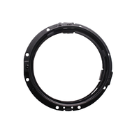 Support de montage rond pour phare de 7 pouces, argent/noir, pour Harley Big Glide, modification du support de phare, corps rond