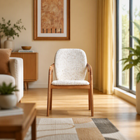 MULIGNA Chaise de salle à manger en bois de style ferme moderne de luxe populaire, fauteuil en bois pour salle à manger, hôtel, salon