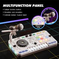 Kids Beginner Educational Rechargeable Electric Musical Instruments Keyboard Simulation Multifunction Microphone Dj Mixer Toys