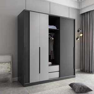Armoire modulaire au design minimaliste, dernier cri, sur mesure, gris mat - Product Image 3