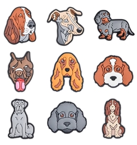 PVC dibujos animados estilo zapatos encanto parte posterior plana caja del <span class=keywords><strong>teléfono</strong></span> <span class=keywords><strong>basura</strong></span> encantos Animal zapato decoraciones perro encantos para zuecos sandalias - Product Image 1