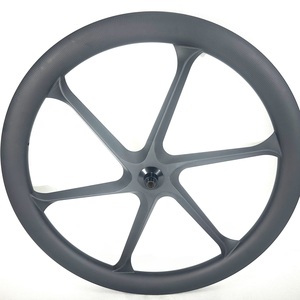 Ruedas de Carbono para Gravel de 700c, Ligeras, de 6 Radios, 32 <span class=keywords><strong>mm</strong></span> de Ancho Interior, 50 <span class=keywords><strong>mm</strong></span> de Perfil, Tubeless Ready, Center Lock, HG XDR - Product Image 4