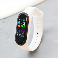 Montre numérique LED étanche en plastique pour enfants, hommes, femmes et étudiants, style sport, vente en gros usine 2026
