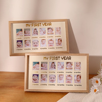 Cadres photo commémoratifs pour la première année de croissance des bébés, vente en gros par le fabricant, plateformes pour enregistrer les photos des enfants