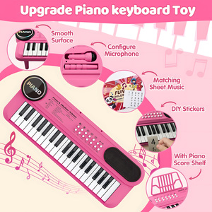 Piano Electrónico Portátil Multifuncional, Disponible en Europa, Juguete para Niños y Bebés, Práctica para Principiantes, Educación Temprana, 5 Escalas - Product Image 2