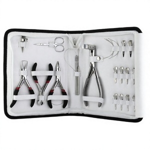 Hair Extension Tools Kit with <b>Tape</b> In Removal Plier, <b>Micro</b> Bead Crimping Tool, Hair Crimper and Hair Parting Finger - Product Image 1