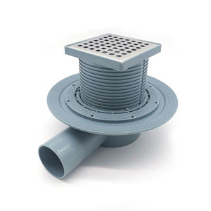 Nouvelle salle de bain de drain de sol carré en <span class=keywords><strong>plastique</strong></span> à 360 degrés <span class=keywords><strong>pour</strong></span> <span class=keywords><strong>douche</strong></span> à base d'abs avec grilles de déchets de bord dans divers grands débouchés - Product Image 2