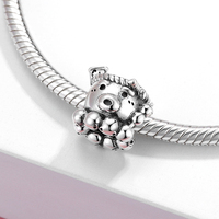 Wostu — breloques en argent sterling 925 pour conception de bracelets, bijoux de femmes, créatives, fruits de mer, sucrier, théière, pieuvre, perles fines, DIY, idée de cadeau