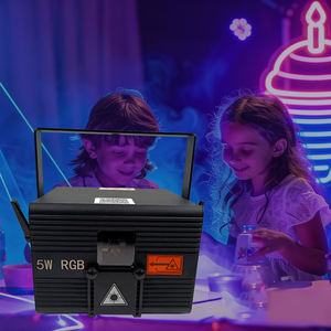 <span class=keywords><strong>Projecteur</strong></span> laser de mariage avec machine à neige, spectacle laser 5W RGB pour événements scéniques, animations intérieures, lumières laser pour DJ et concerts - Product Image 1