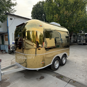 Remorque de restauration mobile en acier inoxydable personnalisée en usine en Chine, chariot à boissons, bar mobile, camion à bière pour l'Europe - Product Image 5