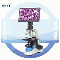 Microscope numérique SCITEK avec écran de 10 pouces, éclairage LED 3W pour la recherche, l'éducation et l'utilisation clinique