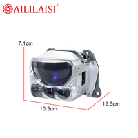 Phare de projecteur carré à quatre lentilles de 3 pouces, irradiation directe au laser, portée de 1200 m, 600 % plus lumineux, lampe de rétrofit pour voiture, SUV, camion