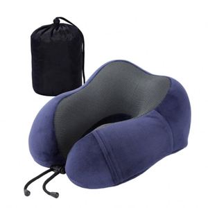 Oreiller de voyage ergonomique en mousse à mémoire de forme à récupération lente, en forme de U, avec logo personnalisé Xdh801, doux et confortable pour le cou, avec sac de transport - Product Image 6