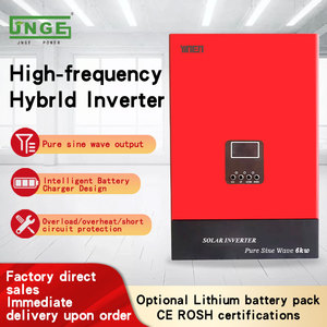 Hybride hors réseau 6,2 kW 11 kW 48 V MPPT avec entrée PV 500 V et sortie 220 VAC, moniteur WiFi JN-HTD6248MH-D, haute efficacité - Product Image 5