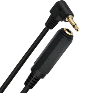 Pabrik 0.3m 3.5mm 1/8 "TS Mono laki-laki ke 6.35mm 1/4" Mono perempuan kabel Audio adaptor