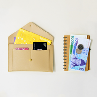 Tempat Paspor Kulit PU Portabel Multi-slot, Dompet Kartu ID, Tas Amplop untuk Perjalanan, Dompet Tipis, Tas Kartu Bisnis