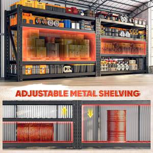 Système de rayonnage de stockage d'entrepôt en acier à palettes sélectives réglables, structure de rayonnage, étagère, rayonnage industriel sans boulons - Product Image 3