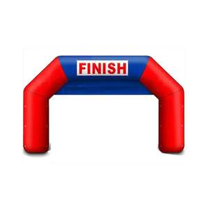 Precio de fábrica <span class=keywords><strong>AIRFUN</strong></span> Alta Calidad Aire sellado negro PVC agua flotante volar arco inflable deportes línea de meta arco - Product Image 6