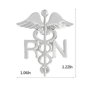 Traitement médical de haute qualité décorer des épingles Badge en gros en alliage de Zinc 3D ange épinglettes personnalisé serpent forme métal épinglette - Product Image 4