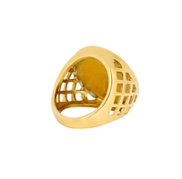 Bague pour Homme Inspire Jewelry, Design Populaire, Bague Souveraine 18 carats en Or, Bague Souveraine Saint George en Acier Inoxydable
