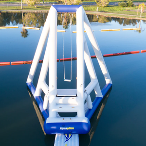 水遊び装置インフレータブル海水遊園地フローティングインフレータブル水スイング - Product Image 1