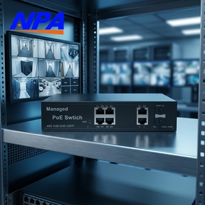 Switch PoE Gigabit Administrado por Web, 4 Puertos + 2 SFP + 2 SFP+ 10/100/1000Mbps, 22Gbps, QoS, Apilable, en Stock para Cámaras IP CCTV - Product Image 4