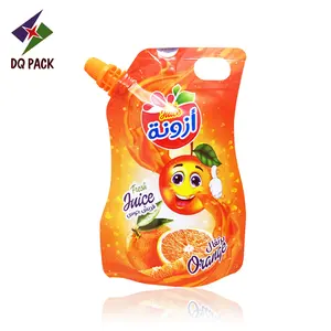 DQ PACK Custom Printed Reusable Refill Drink Pouch Food Spout Pouch Bag with Spout Packaging Liquid Pouch