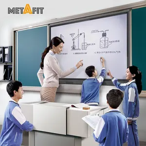 Metafit 공장 도매 교육 인터랙티브 화이트 보드 듀얼 시스템 스마트 디지털 보드 비즈니스 스마트 화이트 보드 회사