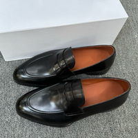 Chaussures habillées formelles en cuir verni de style italien pour hommes, à lacets, type brogue Oxford