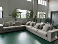 Furnistyle Italienische Premium-Wohnzimmergarnitur Hochwertiges Luxus-L-förmiges Ledersofa-Set für Apartment und Villa