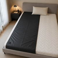 Tapis de mise à la terre en cuir PU noir, coussin conducteur antistatique doux pour le sommeil et l'usage domestique, fourniture d'usine OEM/ODM