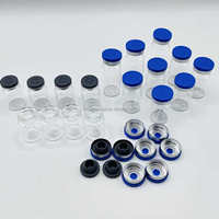 Flacons en verre transparent stériles, 2 ml, 3 ml, 5 ml, 7 ml, 10 ml, emballage en verre de qualité cosmétique à vendre