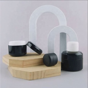 High Quality <b>Plastic</b> Packaging Face Cream <b>Jar</b> Mini Cosmetic 50 ml <b>Jars</b> With Lid Black Eye Cream <b>Jar</b> - Product Image 2