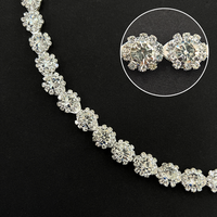 Chaîne de strass Bling Bling de haute qualité, écologique, pour accessoires vestimentaires, décoration en verre pour robes et chaussures