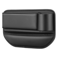 Boîte de rangement latérale de console de remplissage de siège d'écart de voiture en cuir de luxe