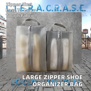 Tùy Chỉnh Du Lịch Lớn Thể Thao Sneaker Tổ Chức Tái Sử Dụng Polyester Dây Kéo Giày Túi Chuỗi Xách Tay Cho Giặt Lưu Trữ Dây Kéo - Product Image 2