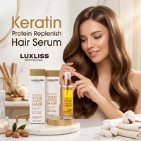 Qst-sérum pour cheveux à la kératine, produit de luxe, huile d'argile, nourrissant, réparation pour cheveux