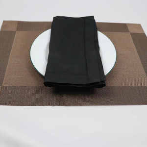 Serviette carrée en lin 100 % naturel, faite à la main, 50x50 cm, ourlet simple, design de luxe - Product Image 1