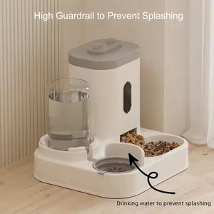 Tempat Makan dan Minum Hewan Peliharaan Otomatis 2 in 1 dengan Dispenser Air, Mangkuk Anjing Kucing, Fountain Minum, Pengumpan Hewan Peliharaan Pintar Otomatis - Product Image 4