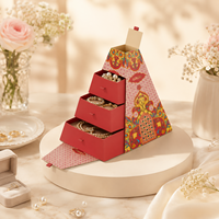 Boîte en papier de luxe multi-couches de forme irrégulière pour plats à emporter, forme pyramidale unique, pour desserts, de la marque Brothersbox Odm