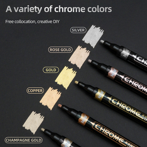 Dual tip cao cấp Chrome kết thúc Bút Đánh Dấu bán Hot Set với chống phai mực đánh dấu vĩnh viễn - Product Image 3