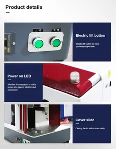 Nắp Đậy Kín Thẻ Chó Màu Vàng Bạc Trang Sức Kim Loại Jpt 20W 30W 50W Máy Khắc Laser Sợi Quang Bằng Nhôm