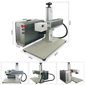 Máquina de Marcado Láser de Fibra Dividida de 20w, 30w, 50w, 100w Personalizada de Fábrica para Pequeñas Empresas, Máquina de Serigrafía - Product Image 1