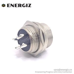 Conector de montaje en panel macho 5A de corriente nominal GX16 4 - Product Image 2