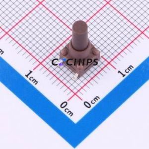 TSW06312-145D332DH Tactile Switch SMD-4P,6.1x6.1mm Switch Single Pole Single Throw Round Button 1.8N 6.1mm - Product Image 1