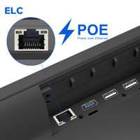 Affichage numérique Android PoE de 15,6 à 24 pouces, tactile capacitif 10 points, 1920*1080, Gigabit Ethernet pour les menus de restaurant