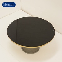 Mobilier moderne pour petit salon et maison Ensemble élégant de tables à café et thé en verre pour appartement et villa